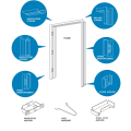 AS1905 Australian Double Action Intérieur interne Jada Daji Fire classé en acier Fire Doors Fabricant